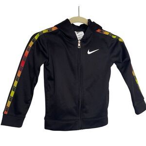 Nike Youth Black Full Zip Thermal Fit Hoodie Size 6 7